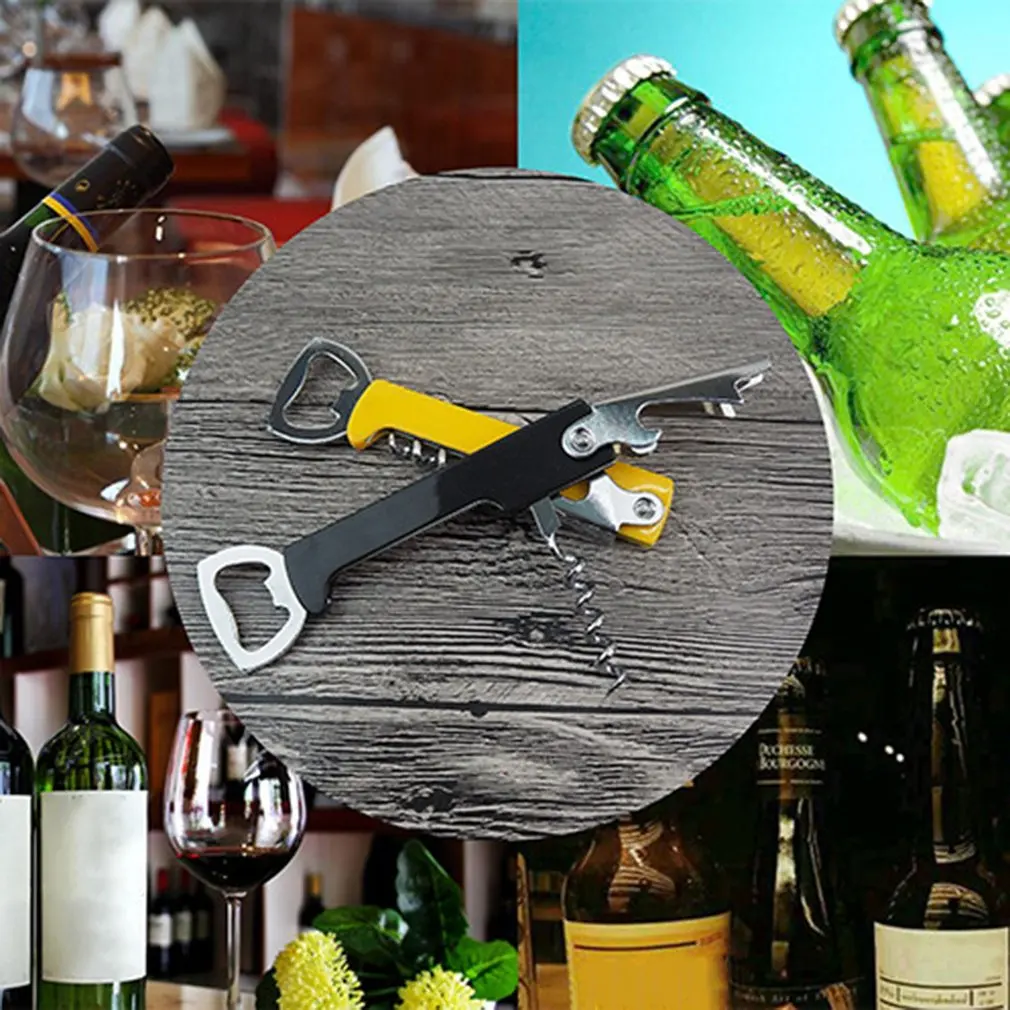 Профессиональный Открыватель для вина из нержавеющей стали пластиковый штопор