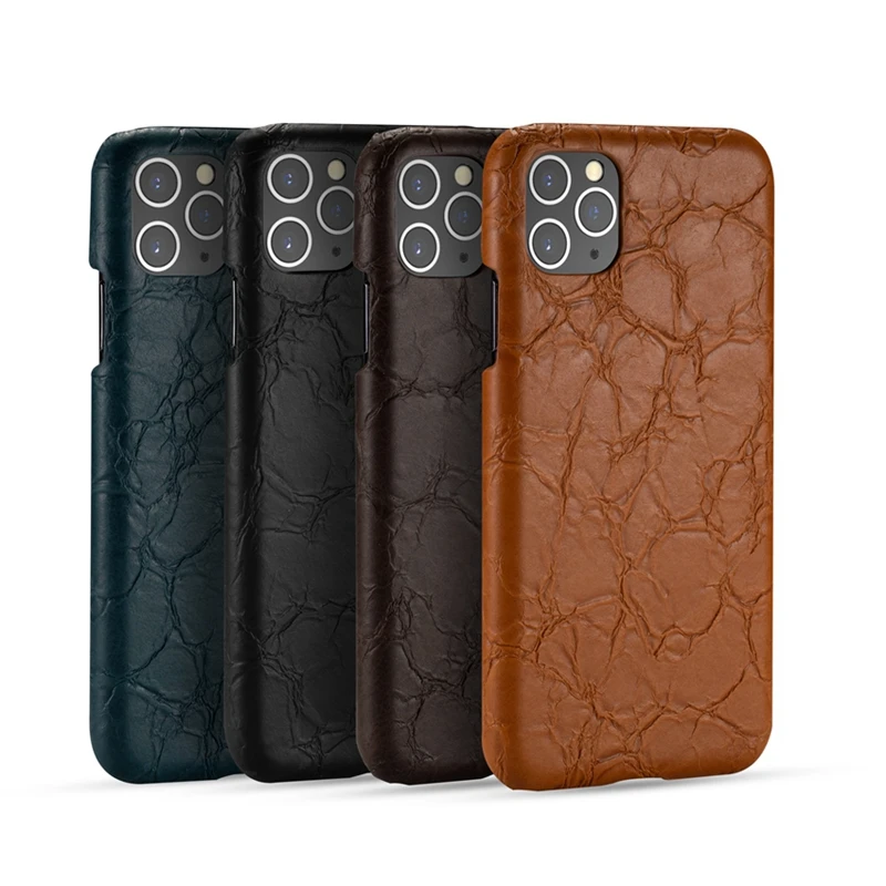for iphone 11 Pro Max Leather Back Case Vintage PU Cover Apple X XS XR MAX 7 8 Plus | Мобильные телефоны и аксессуары