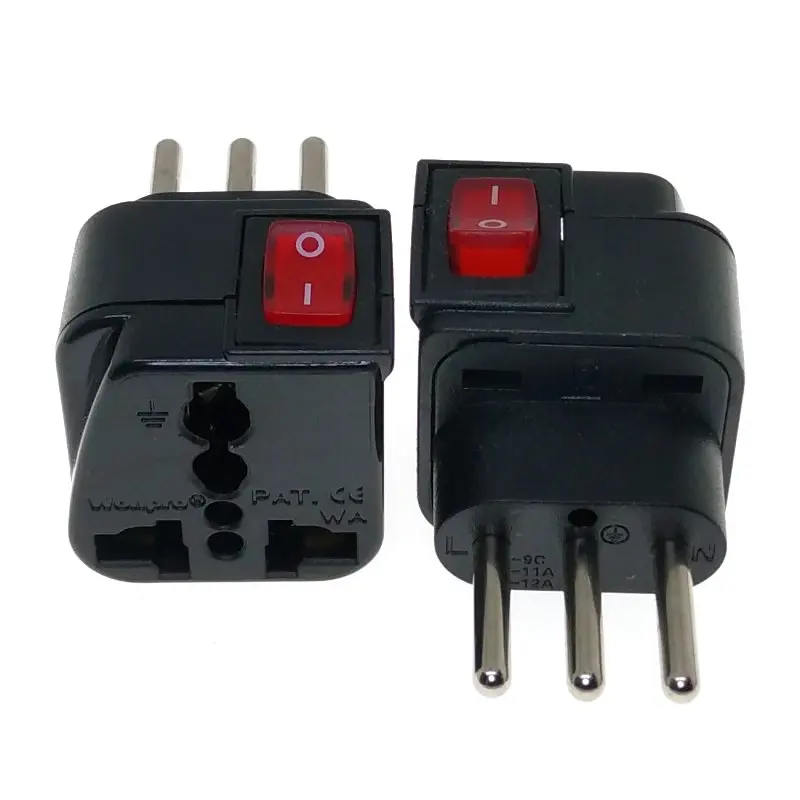 Адаптер-переходник с главным переключателем Wonpro Великобритания ЕС Швейцария