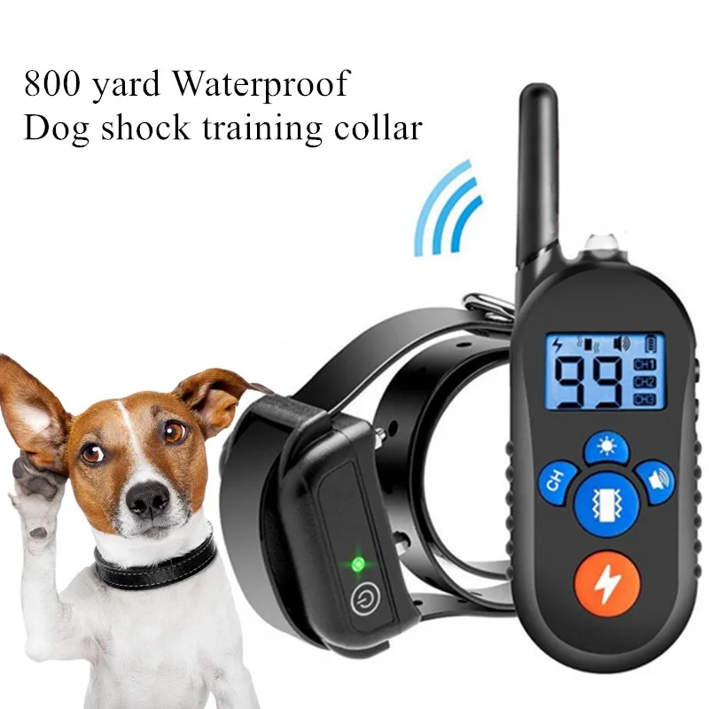 Аккумуляторные водонепроницаемые электронные ошейники для дрессировки собак ЖК