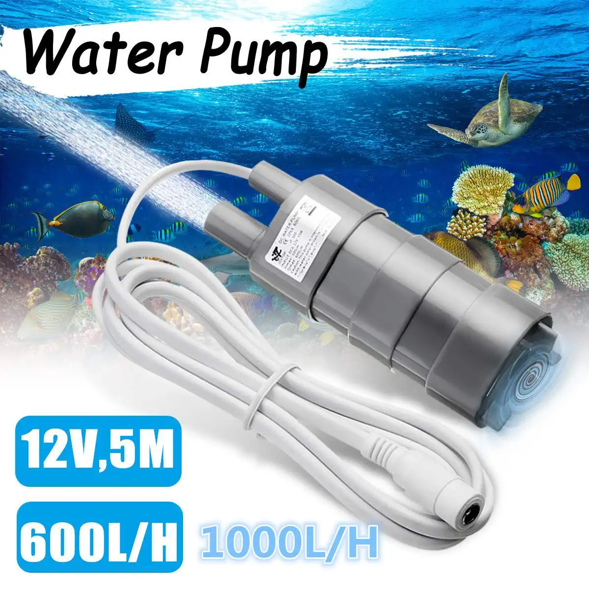 

Водяной насос для аквариума, 5 м, 600 л/ч