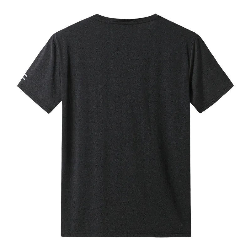 

Summer 2021 new young men's fat plus size sports leisure round neck quick drying short sleeve t-shirt men's