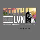 25x13 см модные термонаклейки с надписью для самостоятельного изготовления, термотрансферные наклейки для одежды, футболок, термотрансферные наклейки, Декоративный принт