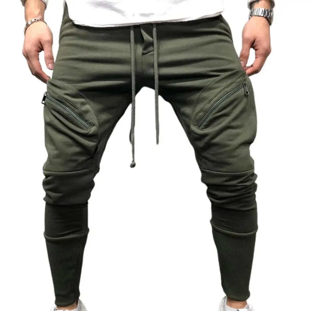 

Hot Sales!!!Sweatpants Multi-Pocket Skin Friendly Cotton Blend Men Sports Gym Pants for Jogger