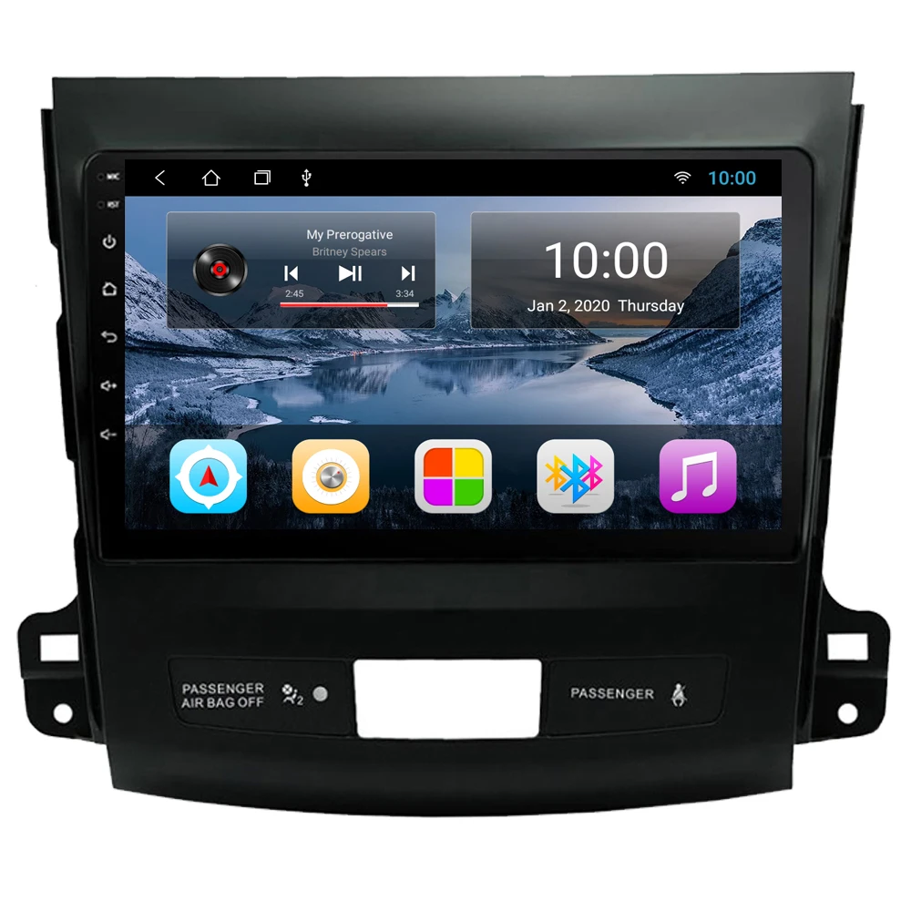 Автомагнитола RoverOne для Mitsubishi Outlander XL EX мультимедийный плеер на Android 10 с