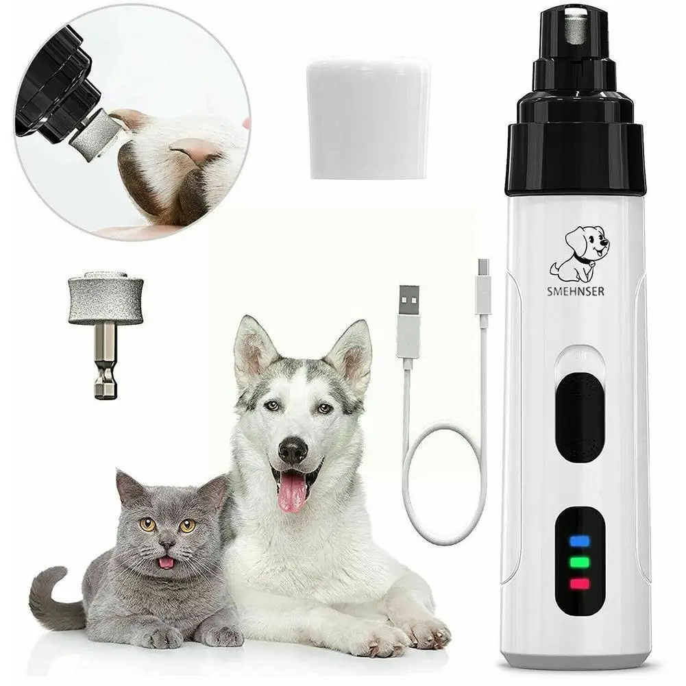 

Electric Pet Nail USB Charging Dog Nail Grinder Portable Puppy Cat Nails Pet Grooming Tools For Small Medium Large Dogs I4D2