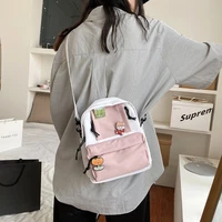 japanese harajuku new girl mini backpack cute cartoon little shoulder bag small canvas crossbody bags teen girl school bag