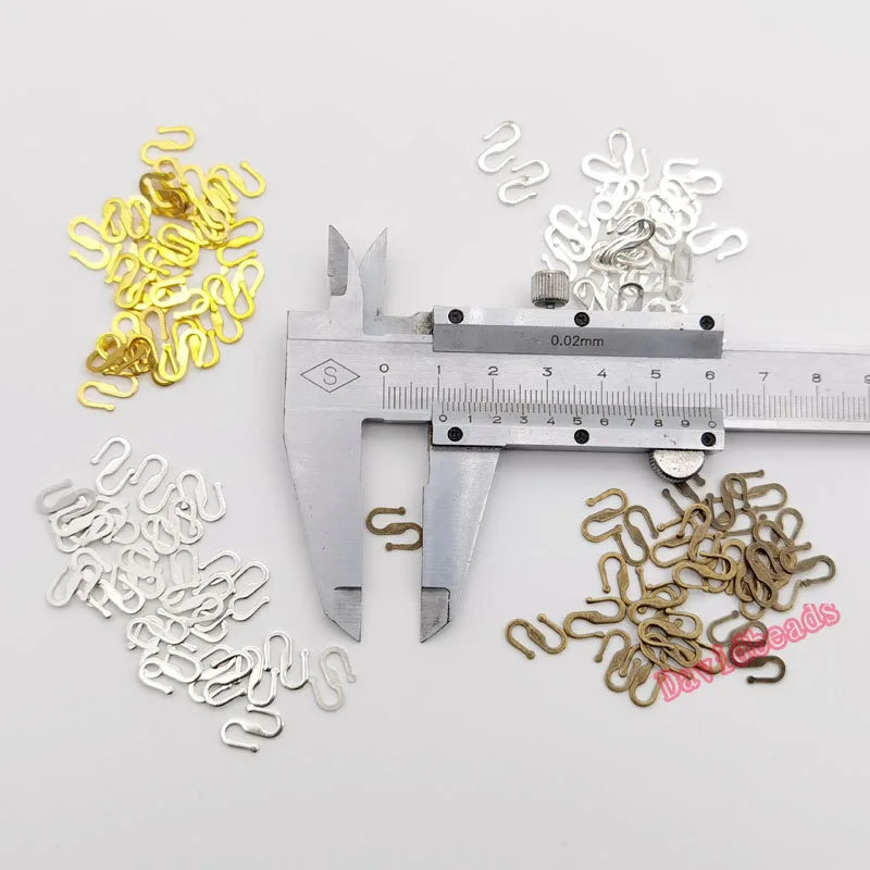 Factory Price Wholesale!!! 11.5x7mm &quotS&quot Shape Toggle Hook Clasps Gold / Silver Bronze Plated Jew Popular Craftselry Findings |