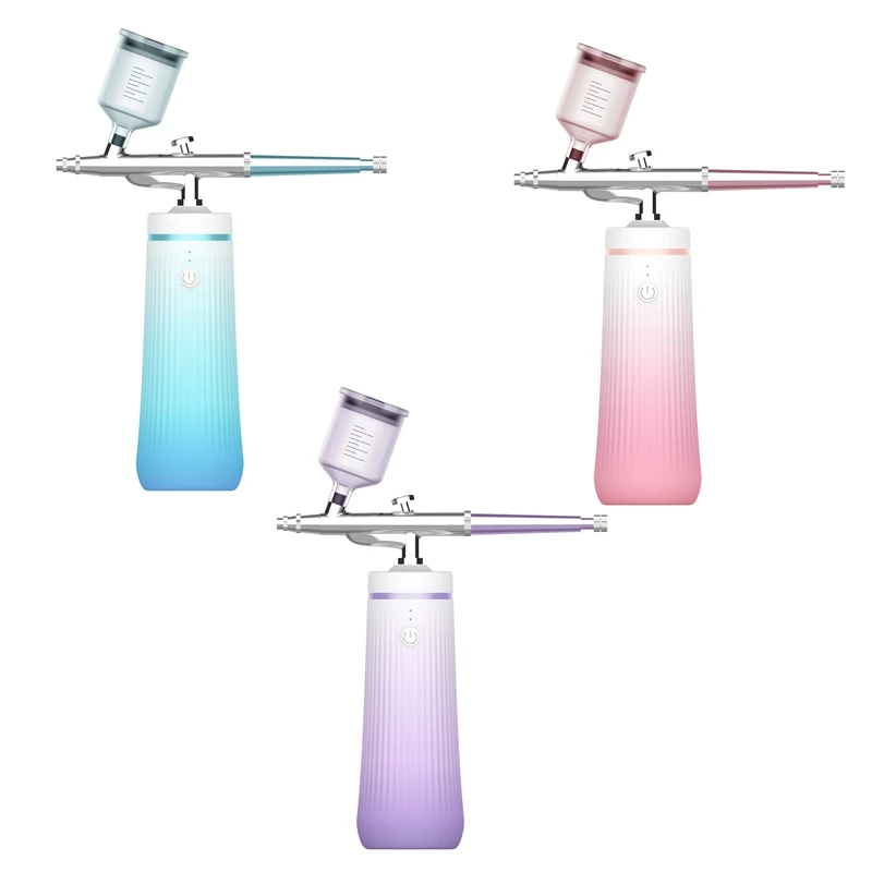 

Protable Dual Nozzle Airbrush Kit For Nail Art Desgin Tattoo Cake