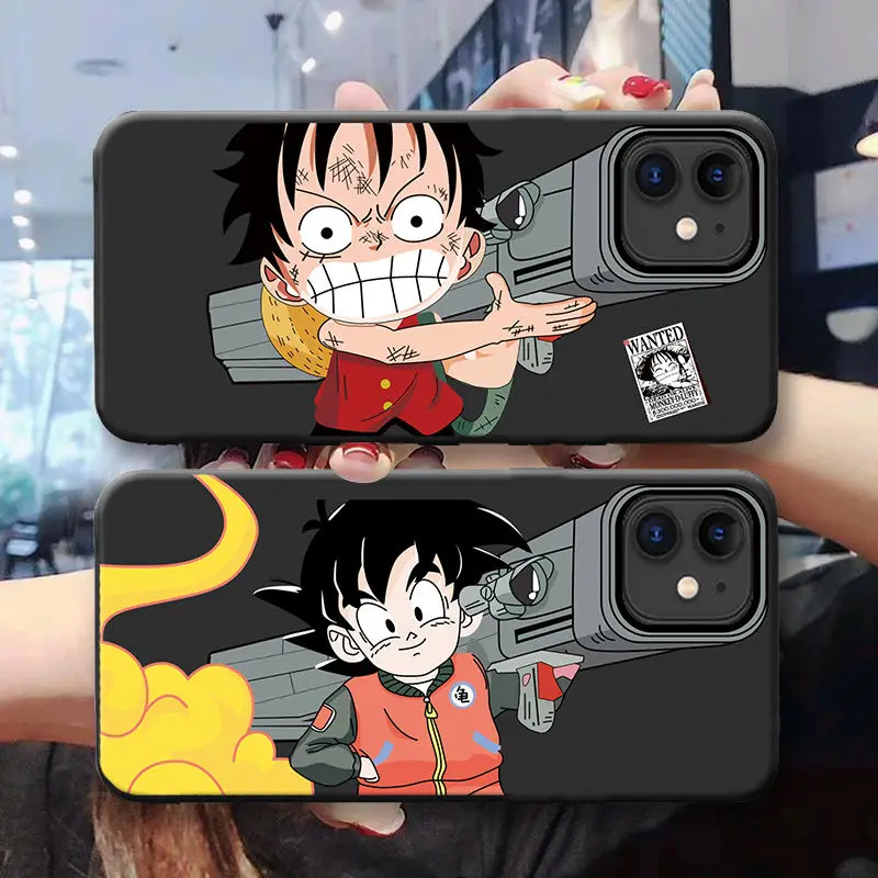

Anime Case for iPhone 7 8 11 Pro X XS Max XR 6 6s Plus Fashion Japanese Phone Soft Cover One Piece Couque