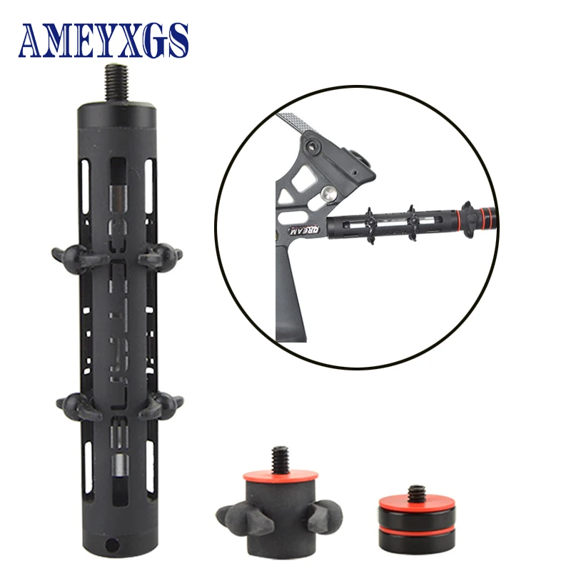 

1pc 7.8inch Archery Bow Stabilizer Rubber Shock Absorber Vibration Damper for Compound Bow Hunting Outdoor Shooting Accessories