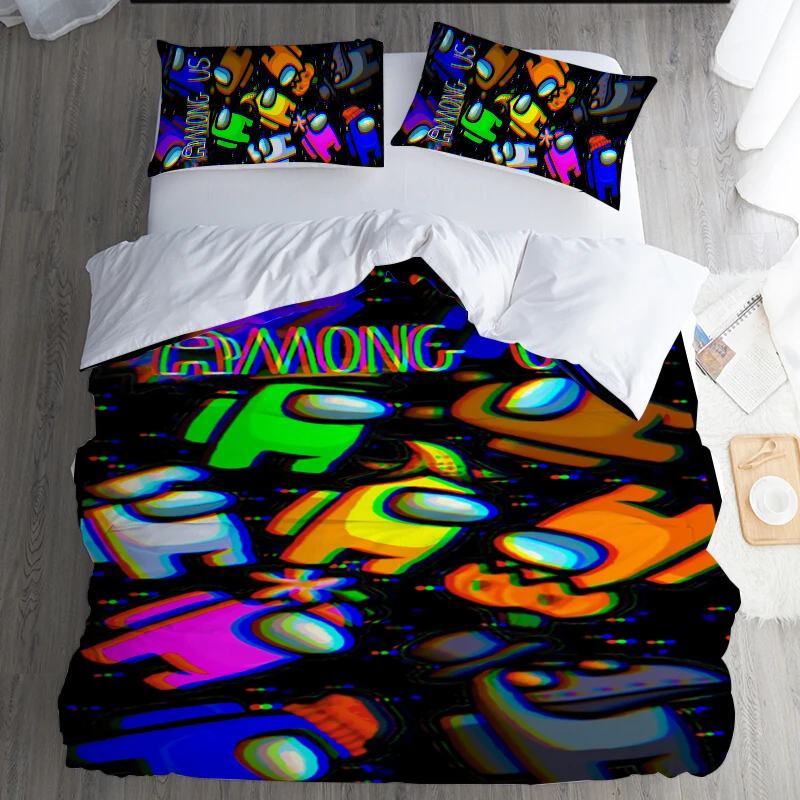 

Американские игры SHHHHHHH летнее крутое одеяло для мальчиков с цифровым дизайном пользовательские узоры постельное белье из матовой ткани с п...