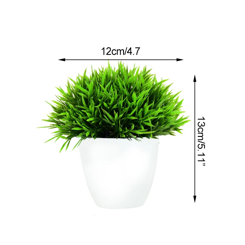 

1pc Artificial Plant Bonsai Green Grass Small Tree Potted Fake Flowers Potted Ornaments For Home Garden Party Hotel Decoration