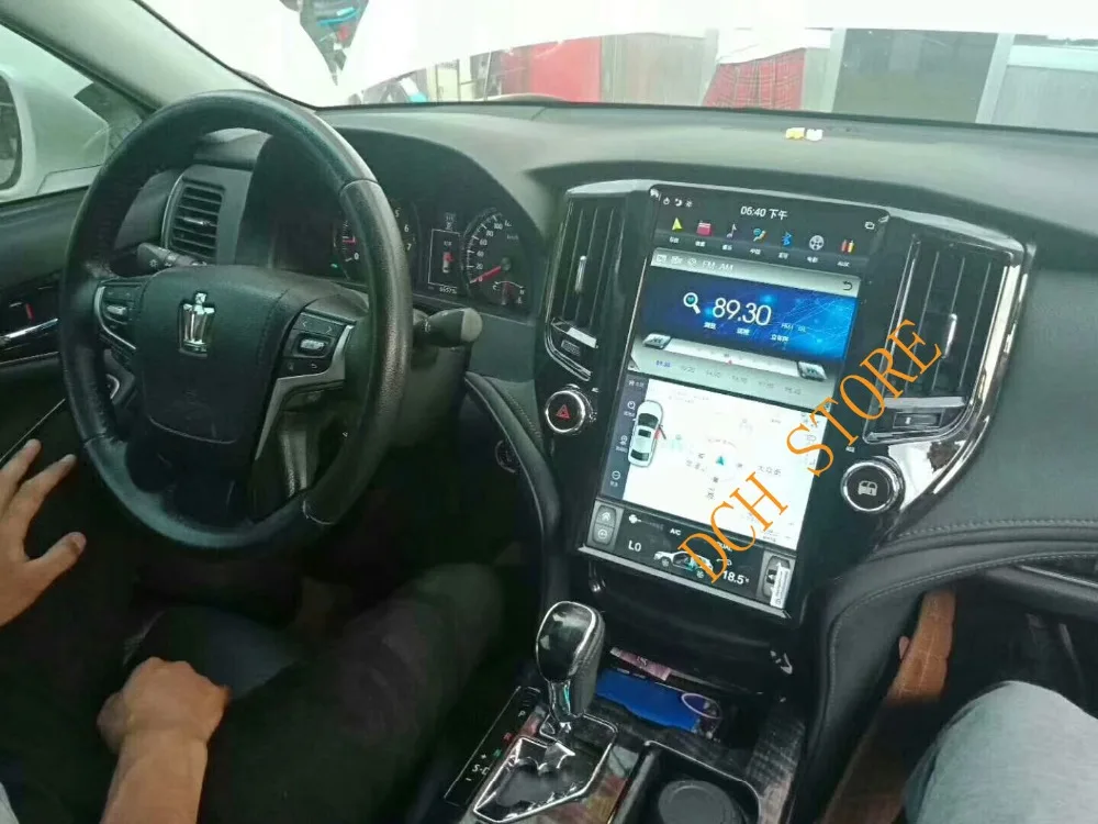 13 6 ''вертикальный автомобильный DVD плеер в стиле tesla Android 9 0 GPS навигация для Toyota