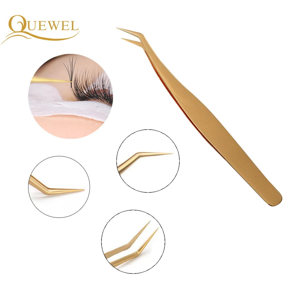 Набор пинцетов для наращивания ресниц антистатический Высокоточный стойкий к