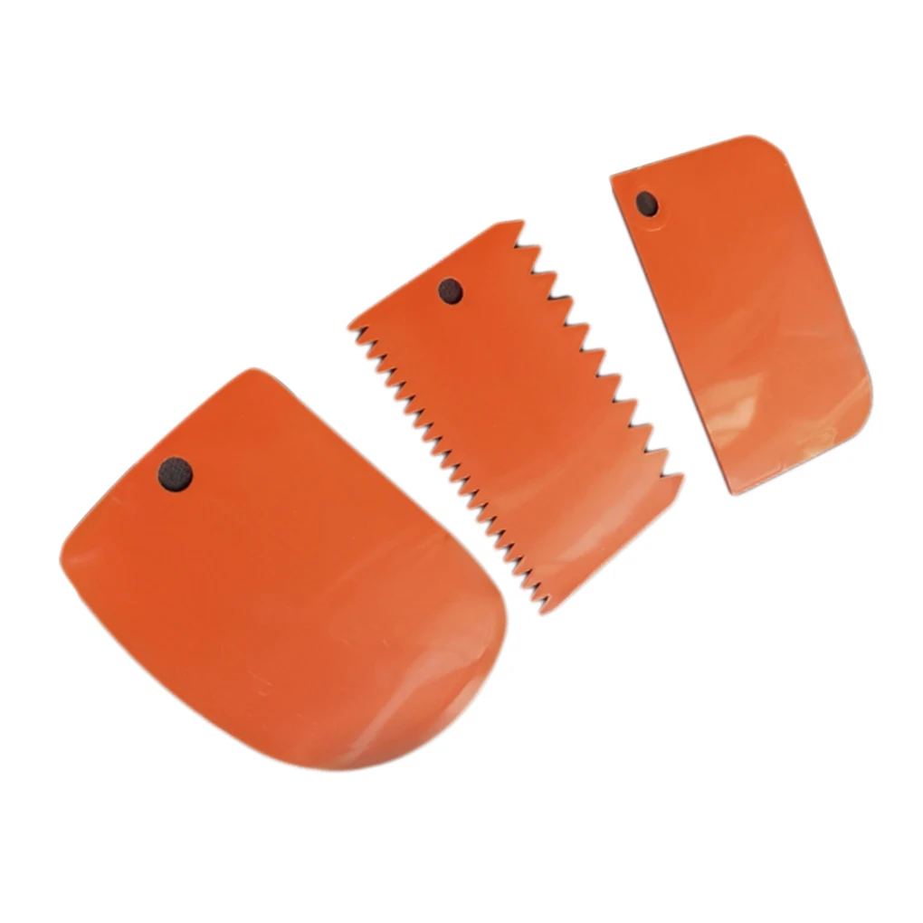 

3Pcs Cream Scraper DIY Scraper Cake Decorating Dough Scraper Baking Section Scraper Fondant Pastry Cutters Baking Spatulas Tools