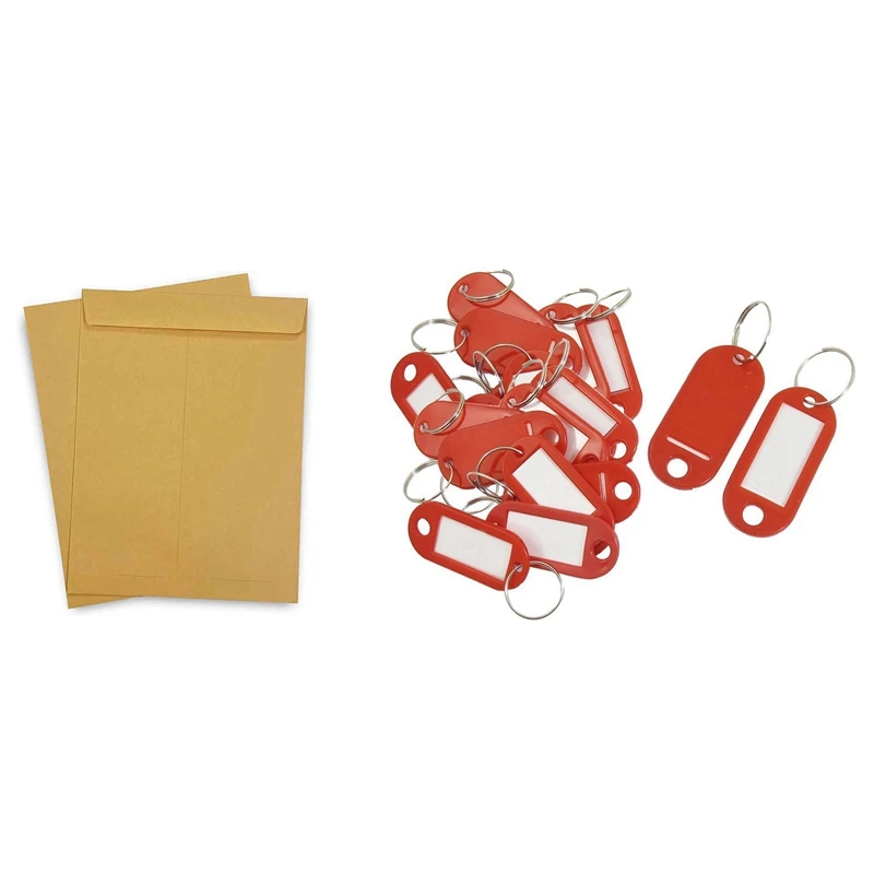 

20 шт. в ассортименте, бирки для ключей, этикетки, разделенное кольцо, брелки и 50 шт., каталог, конверт для почтовых отправлений, Пустой Толстый...