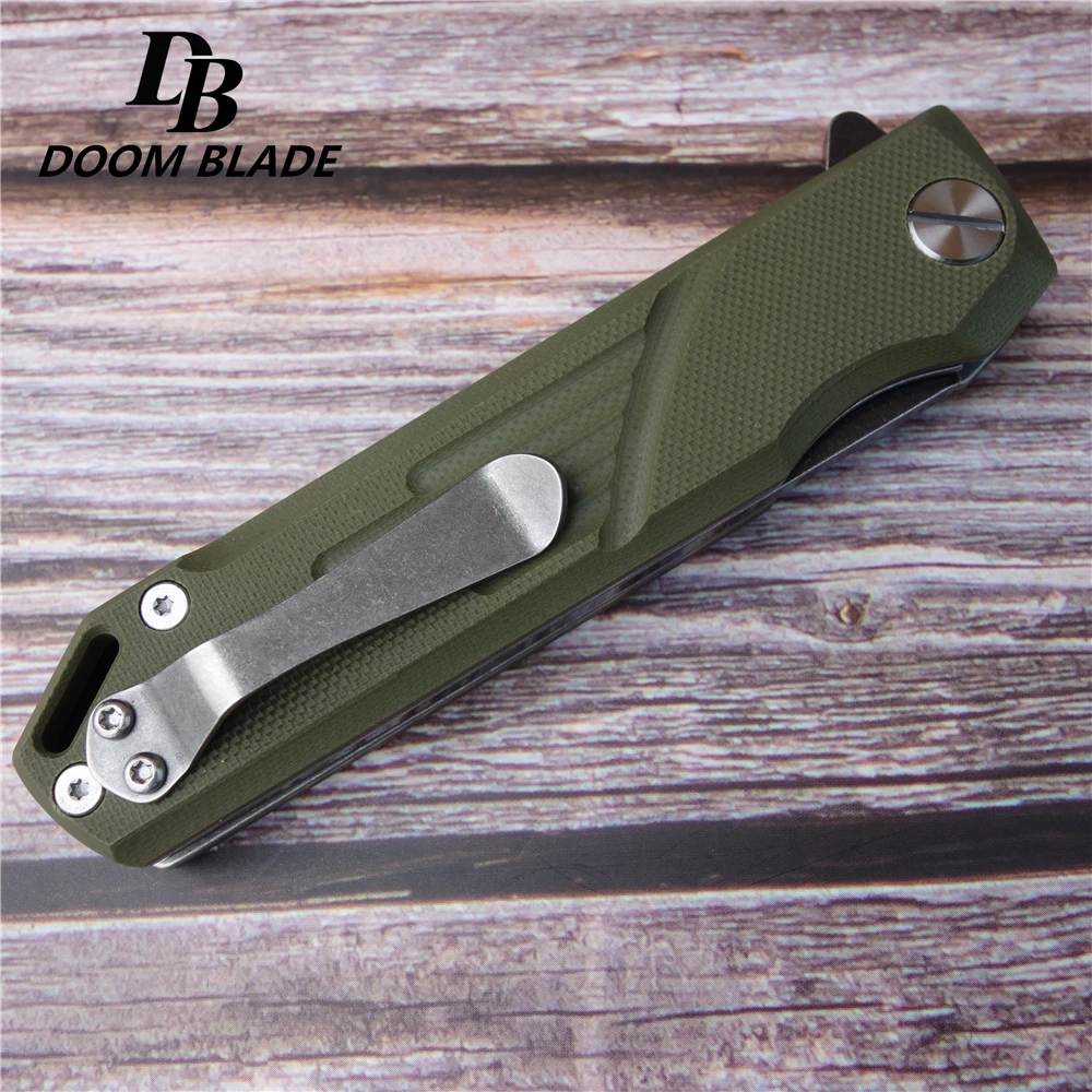 7 9 &quotFH11 60 61HRC ножи с шарикоподшипником фотоэлементов D2 стальные складные G10