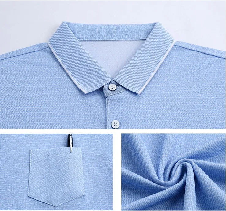 

Summer Casual Short Sleeve Checked Polos Men's Business Polos Shirts