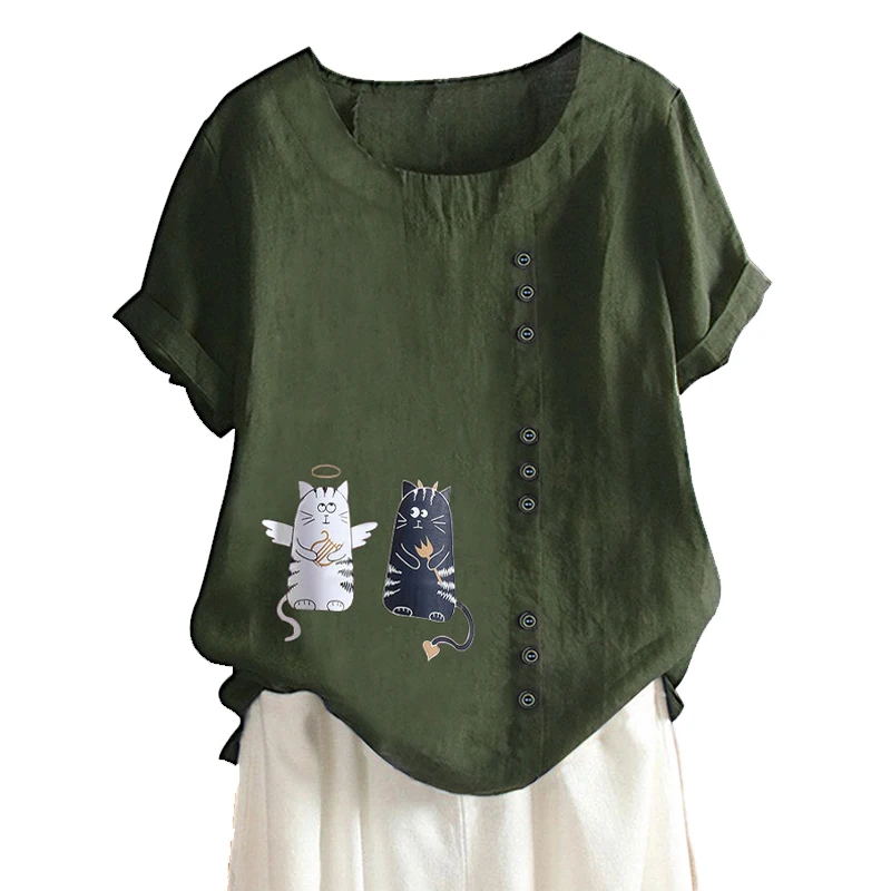 Vicabo/белые женские топы Летние модные повседневные футболки с круглым вырезом и