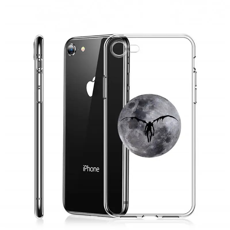 

Death Note Phone Case Transparent for iPhone 6 7 8 11 12 s mini pro X XS XR MAX Plus custom protective universal funda