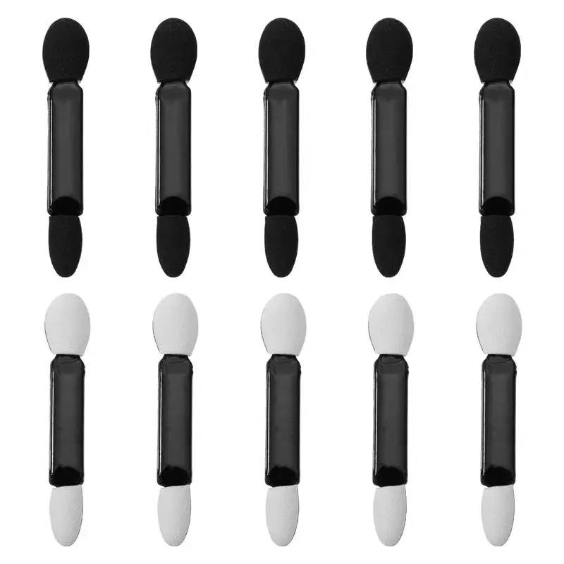 RUIMIO 100 шт Одноразовые двусторонний кисти для теней век Губка Tipped Овальный