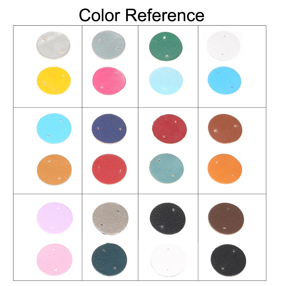 Женские серьги Cremo из нержавеющей стали кожаные Сменные круглые Висячие