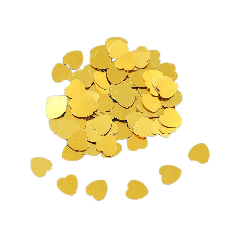 10 мм 1000 шт. пластиковые блестящие конфетти-сердца | Дом и сад