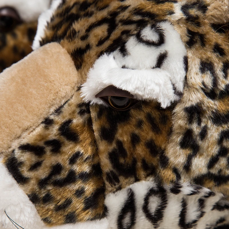 Тапочки домашние унисекс с рождественским гепардом для зимы | Обувь