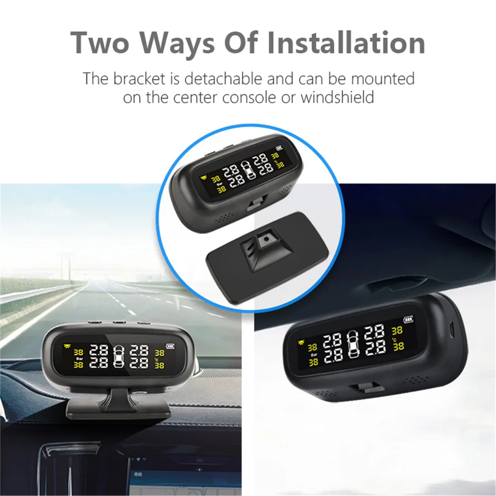 Оригинальный Солнечный TPMS автомобильный датчик давления в шинах система