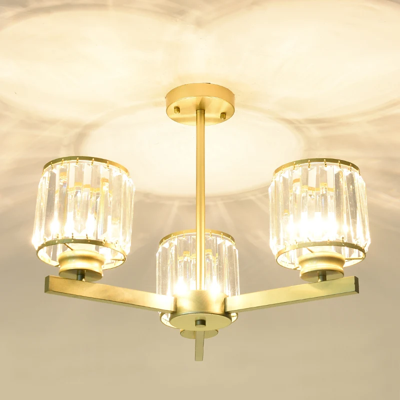 Современная светодиодная люстра Хрустальные потолочные светильники освещение
