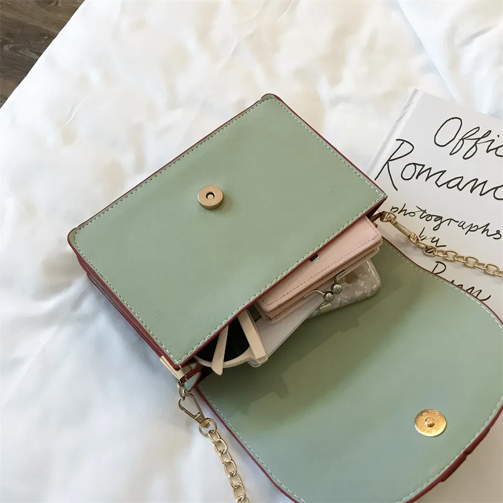 

OCARDIAN Handle Bags Women Small Square Bag Wild Casual Luxury Clutch Small Messenger Handbag Zipper Solid Shoulder Bag