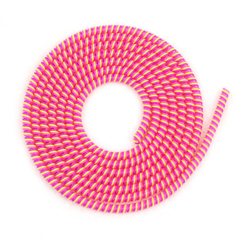 1 4 м цветной Спиральный USB зарядный шнур протектор для кабеля наушников Защитная