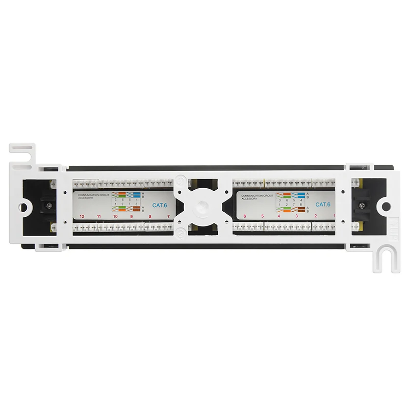 Сетевой набор инструментов 12 портов патч-панель CAT6 сетевая настенная стойка RJ45 с