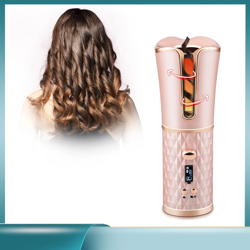 

USB Rechargeable Electric Automatic Hair Curler Auto Wireless Hair Curling Iron Tongs Waver Curlers for Women Hair Styling Tools
