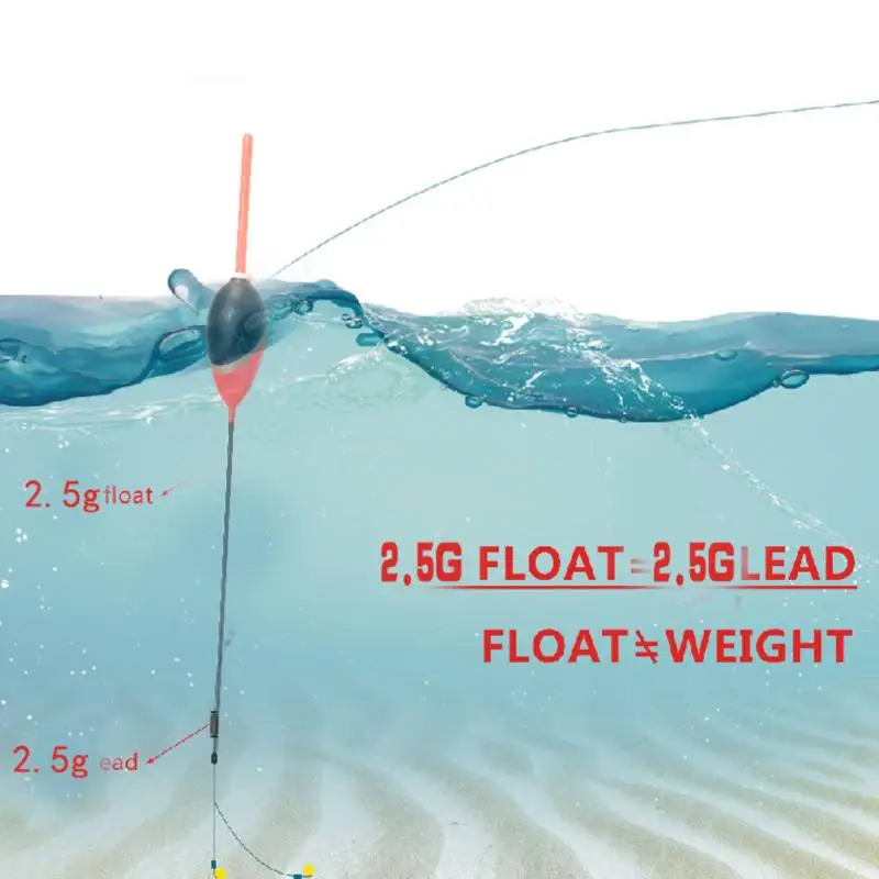 10pcs/set Fishing Floats Set Buoy Bobbe Float Fishing Bobbers Stick Floats Fluctuate Mixed Color Float Buoy Waggler Floats