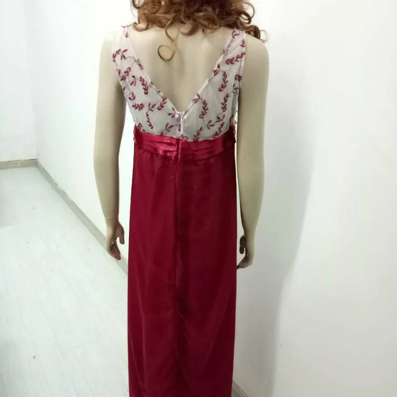 

SUSOLA Women's Elegant Sleeveless Square Neck Lace Embroidery Swing Ankle Length Dress Robe Vestidos Evening Party Long Dresses