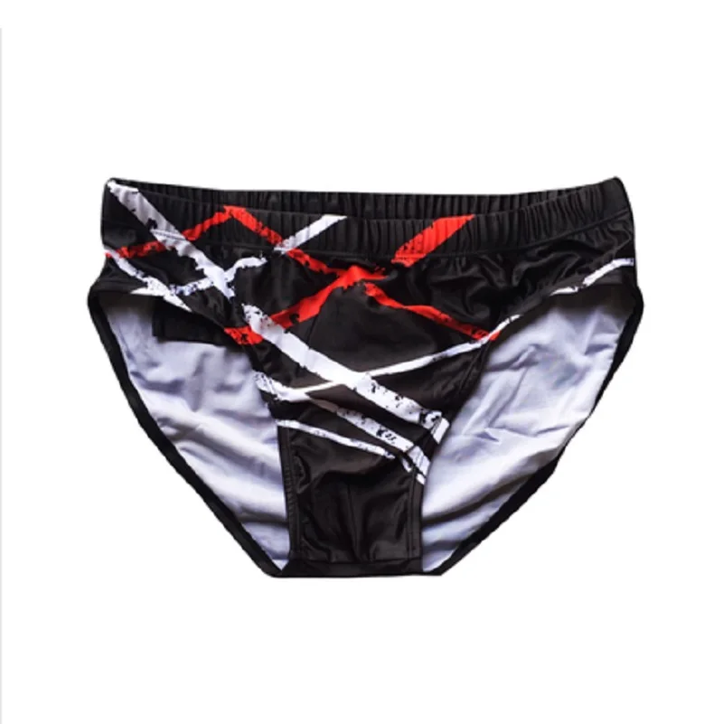 Для мужчин с принтом сексуальный вырез открытая плавательные трусы