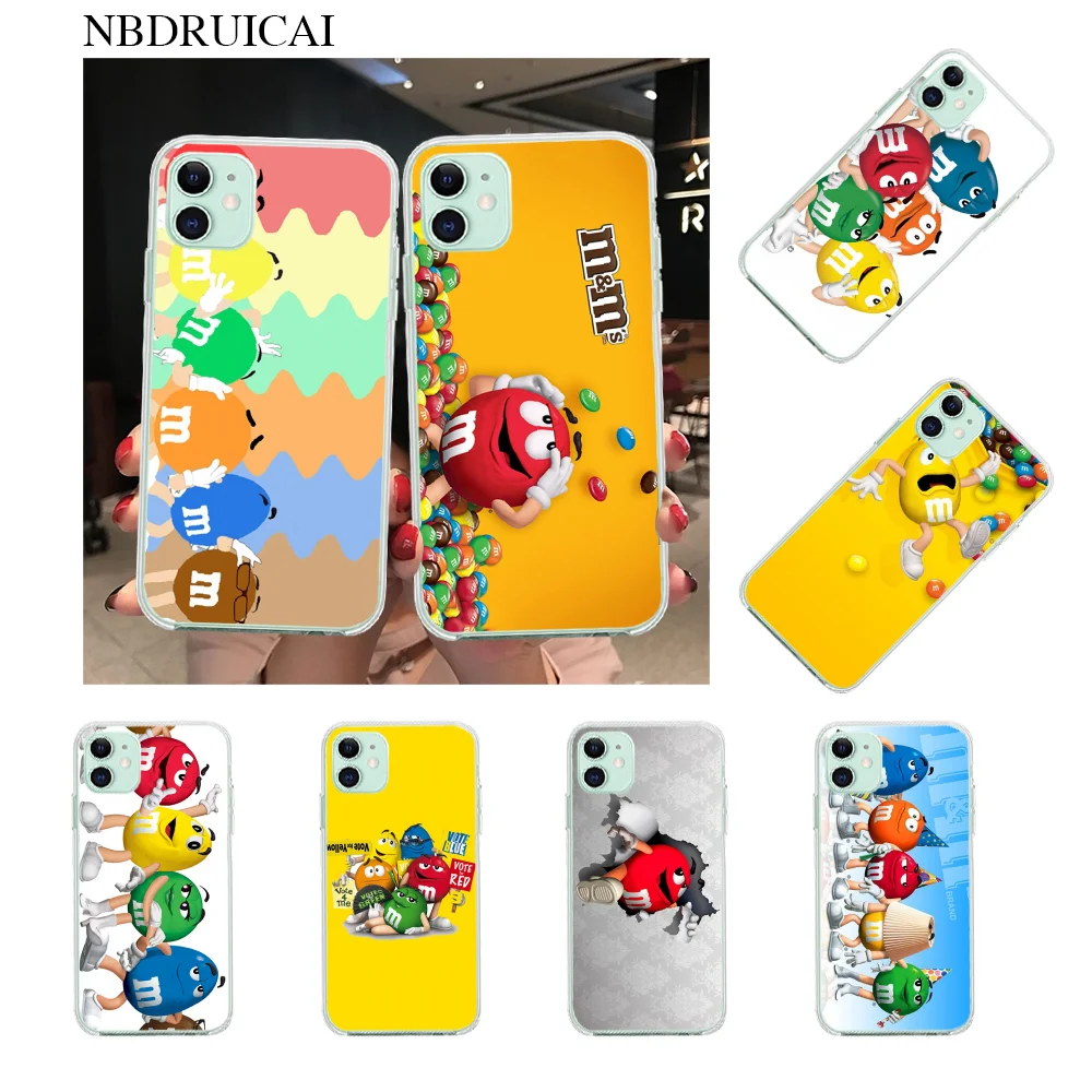 NBDRUICAI M & Ms шоколадный мягкий черный чехол для телефона iPhone 11 pro XS MAX 8 7 6 6S Plus X 5S SE