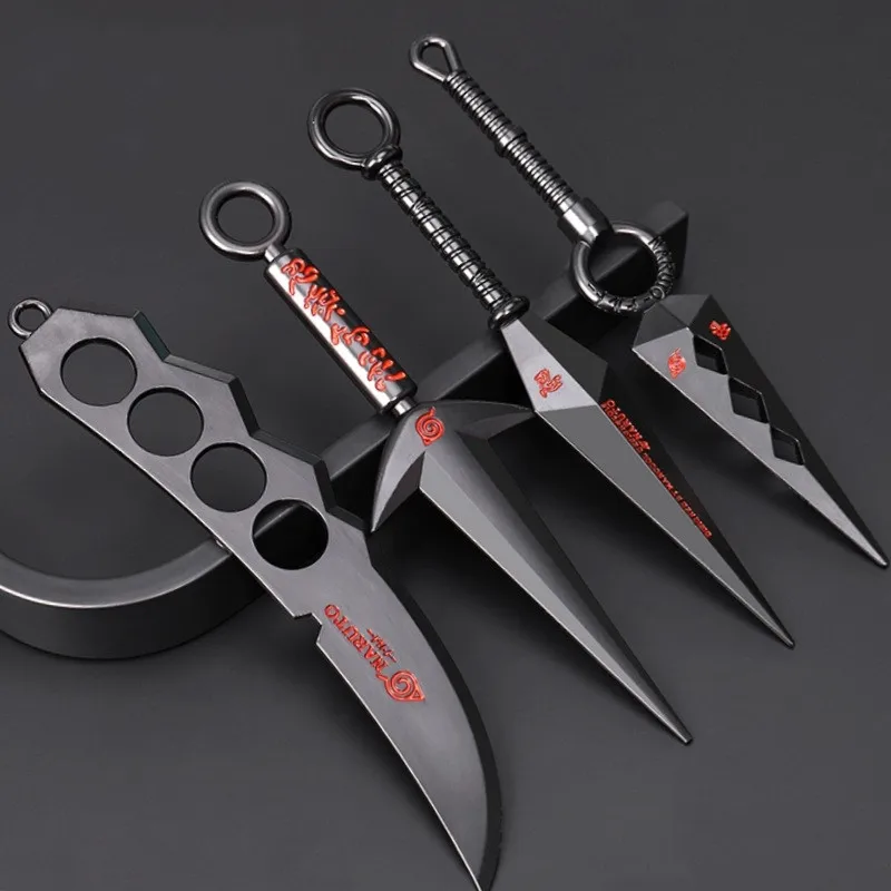 Искусственные мечи из сплава Kunai 4-го поколения модель Sasuke оружие Наруто игрушки