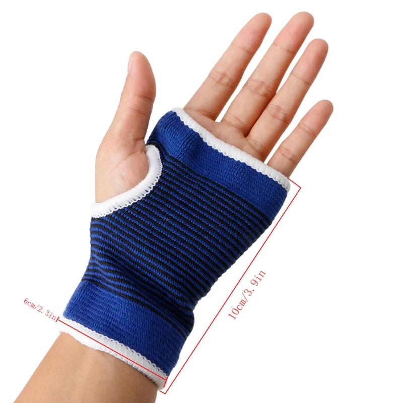 

2pcs Palm Wrist Hand Support Glove Elastic Brace Sleeve Sports Bandage Gym Wrap useful Dropshipping