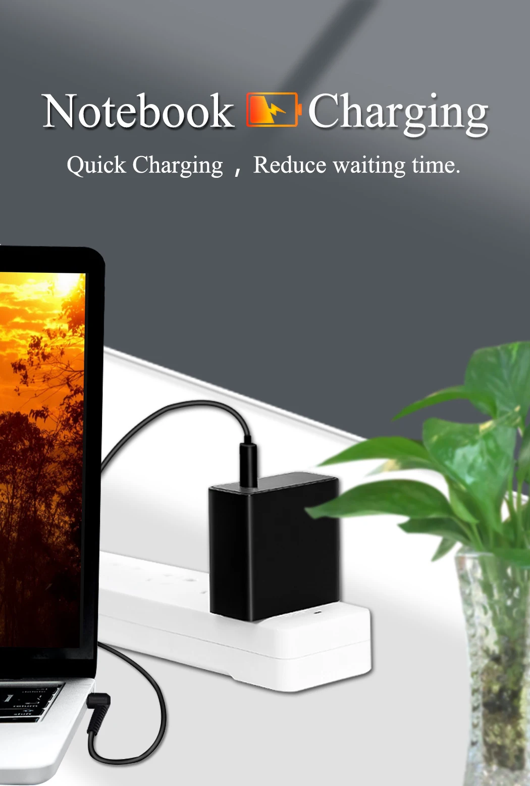 Кабель для быстрой зарядки ноутбука jorinda 1 5 м/6 0 футов Type-C до 6*6 мм PD USB-C Штекерная