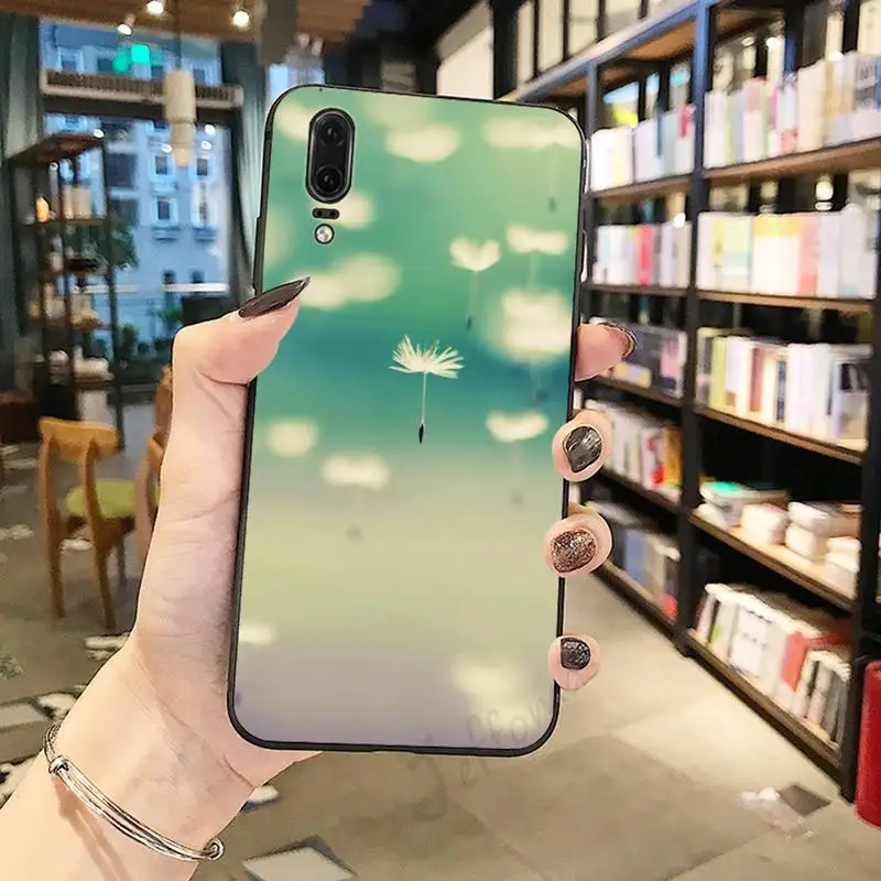 

Flower Dandelion Ink Drawing Phone Case For Huawei honor Mate P 10 20 30 40 Pro 10i 9 10 20 8 x Lite