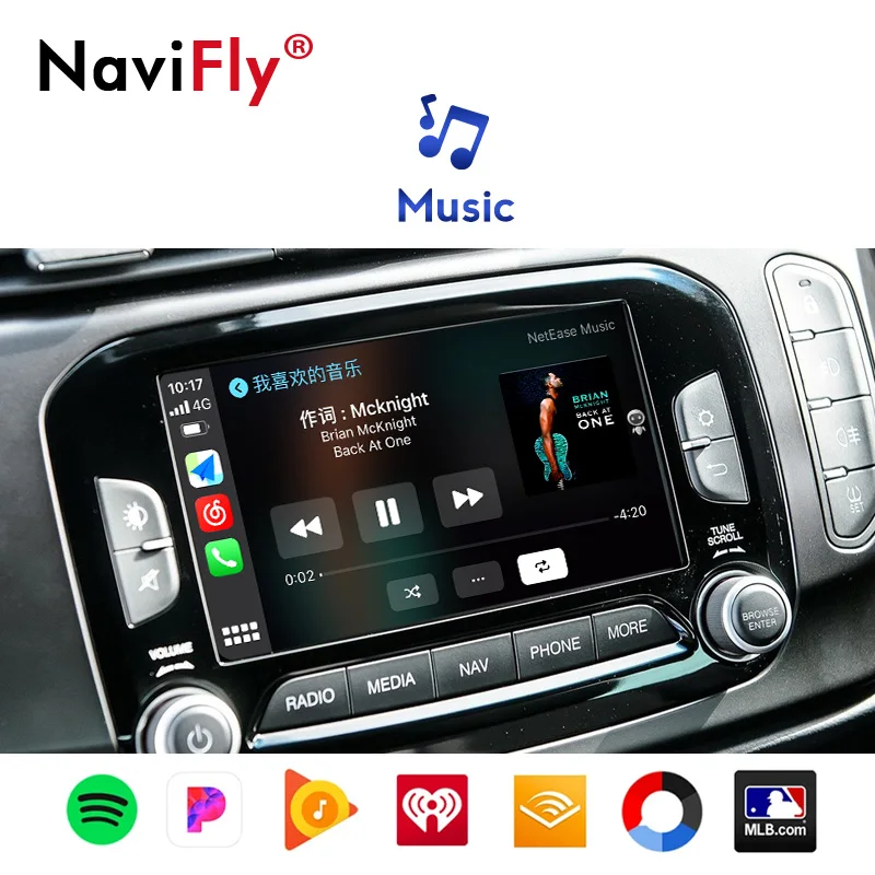 NaviFly Decoder Box Car Radio video CarPlay Android Auto For Alfa Romeo support Wireless Mirror link SWC iDirve Reversing camera |