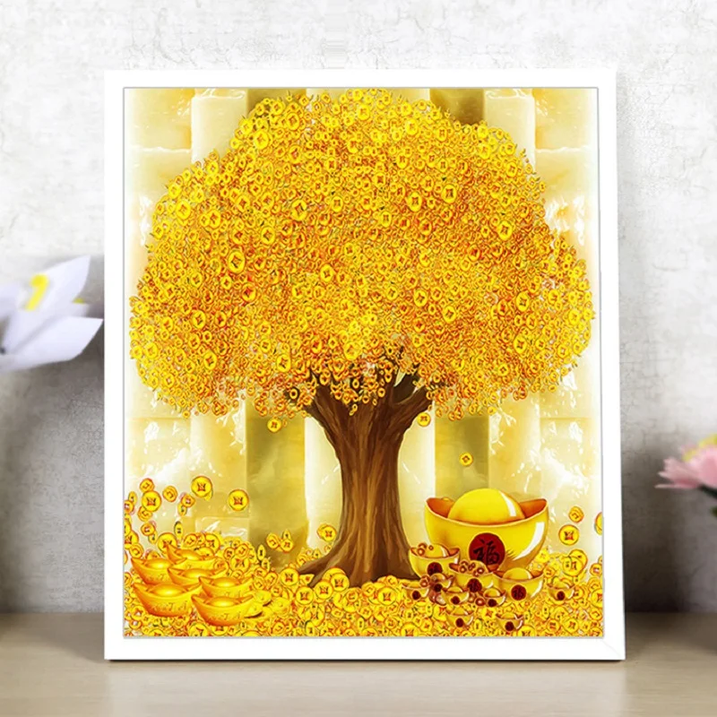 3D Алмазная вышивка CAMMITEVER 5D алмазная живопись мозаика денежная елка рукоделие