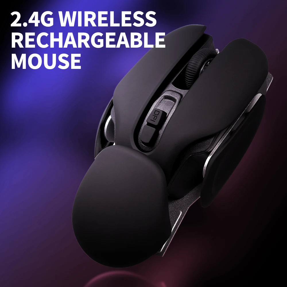 

2.4G Wireless Mouse Ergonomic Office Mouse 10m Transmission Distance 3-level Adjustable DPI Plug and Play for PC Laptop