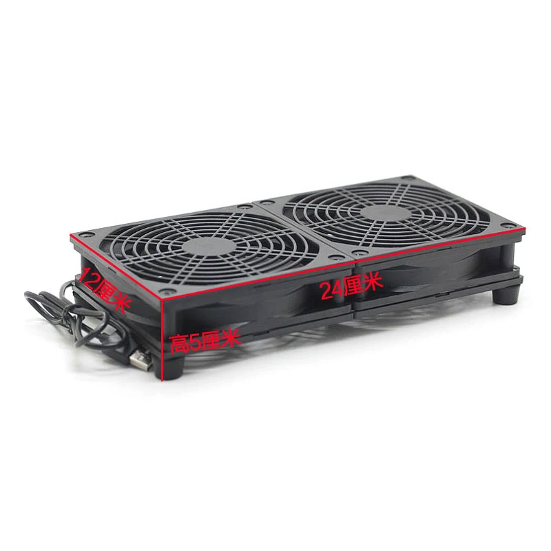 DIY Router PC Cooler TV Box Wireless Cooling fan Silent Quiet DC 5V USB power 120x120x25mm 12CM and Screws Protective net | Компьютеры и