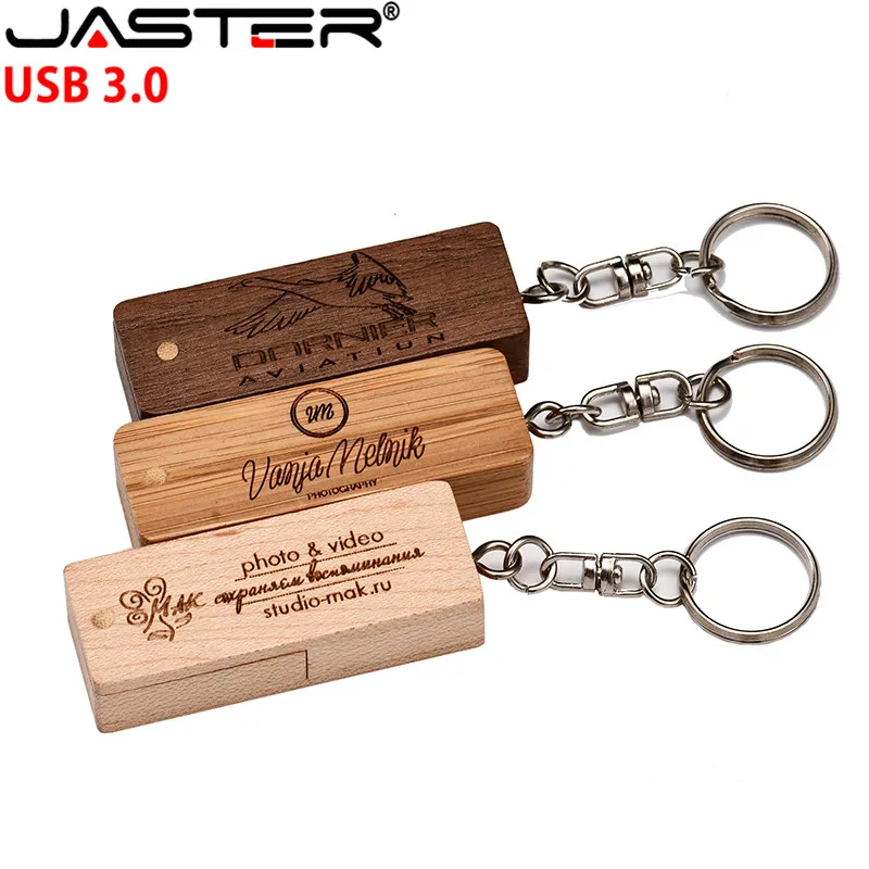 USB 3 0 Usb деревянный квадратный вращающийся флеш накопитель 4 ГБ 8 16 32 64 память
