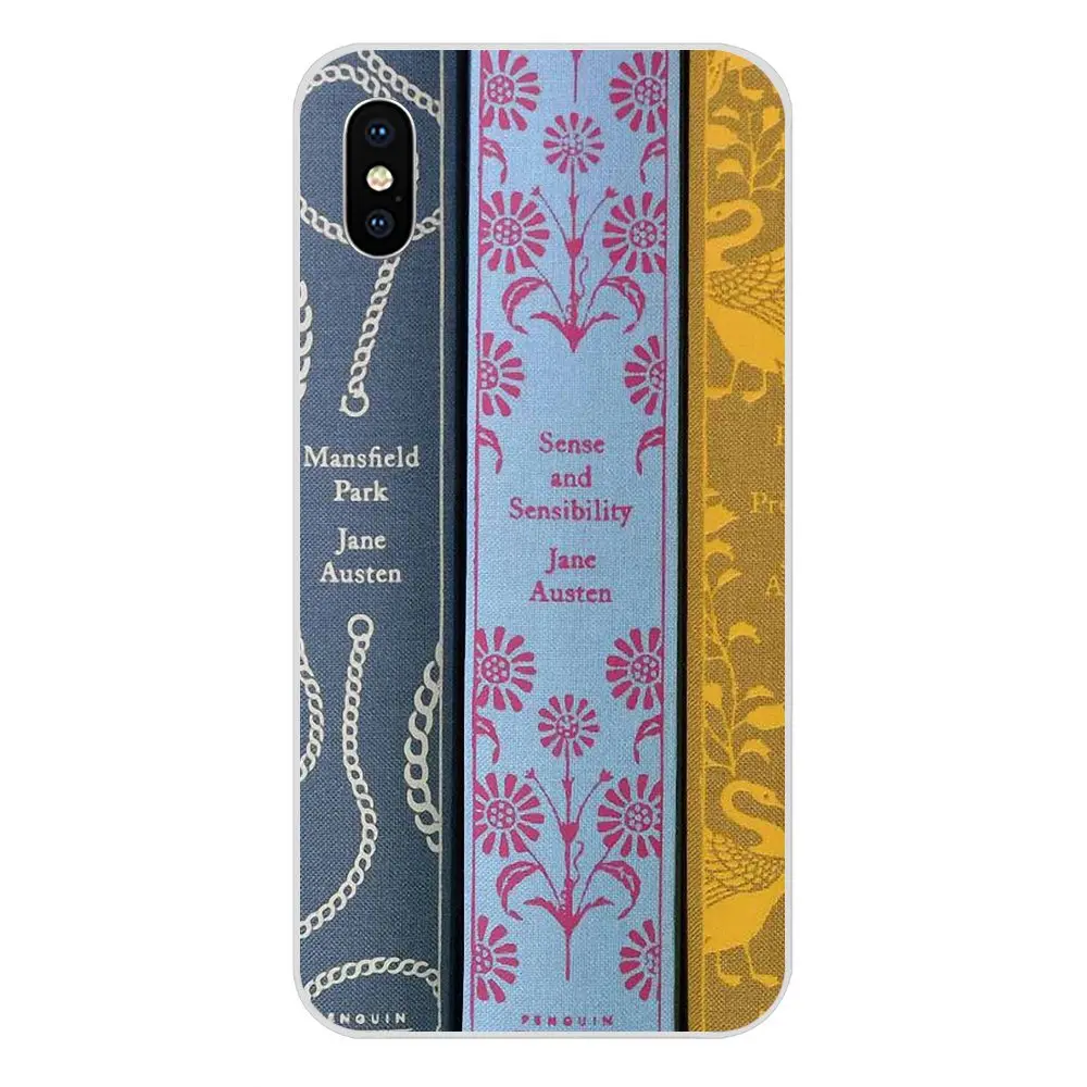 В продаже роскошные аксессуары для телефонов Чехол Jane Austen книги Пингвин Apple IPhone X
