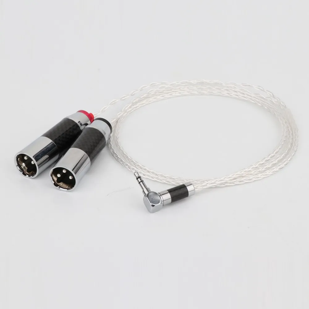 New 3.5mm TRS Stereo Male to Dual XLR Male Audio Cable for Smartphone Laptop MP3/4 to powered Speaker Mixer Y Splitter